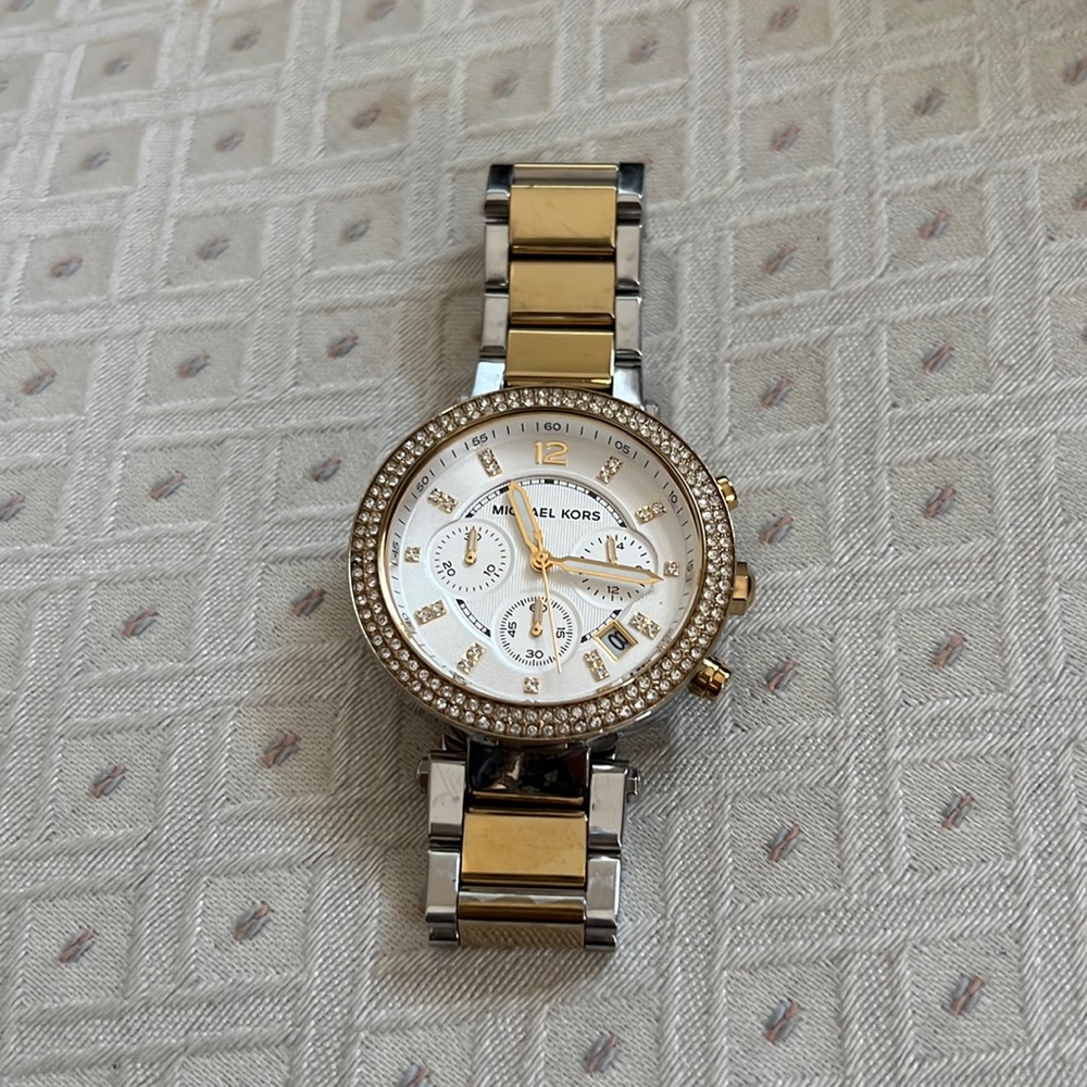 Michael Joe’s mixed metal watch